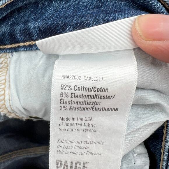 Paige Verdugo Ultra Skinny Studded Women's 28  Blue Denim Skinny Jeans - Picture 10 of 14